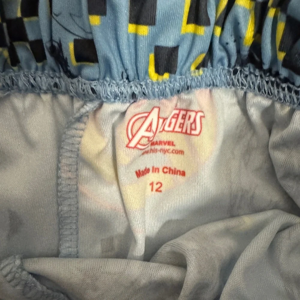 Avenger Cream and Blue boys Short and Shirt Set